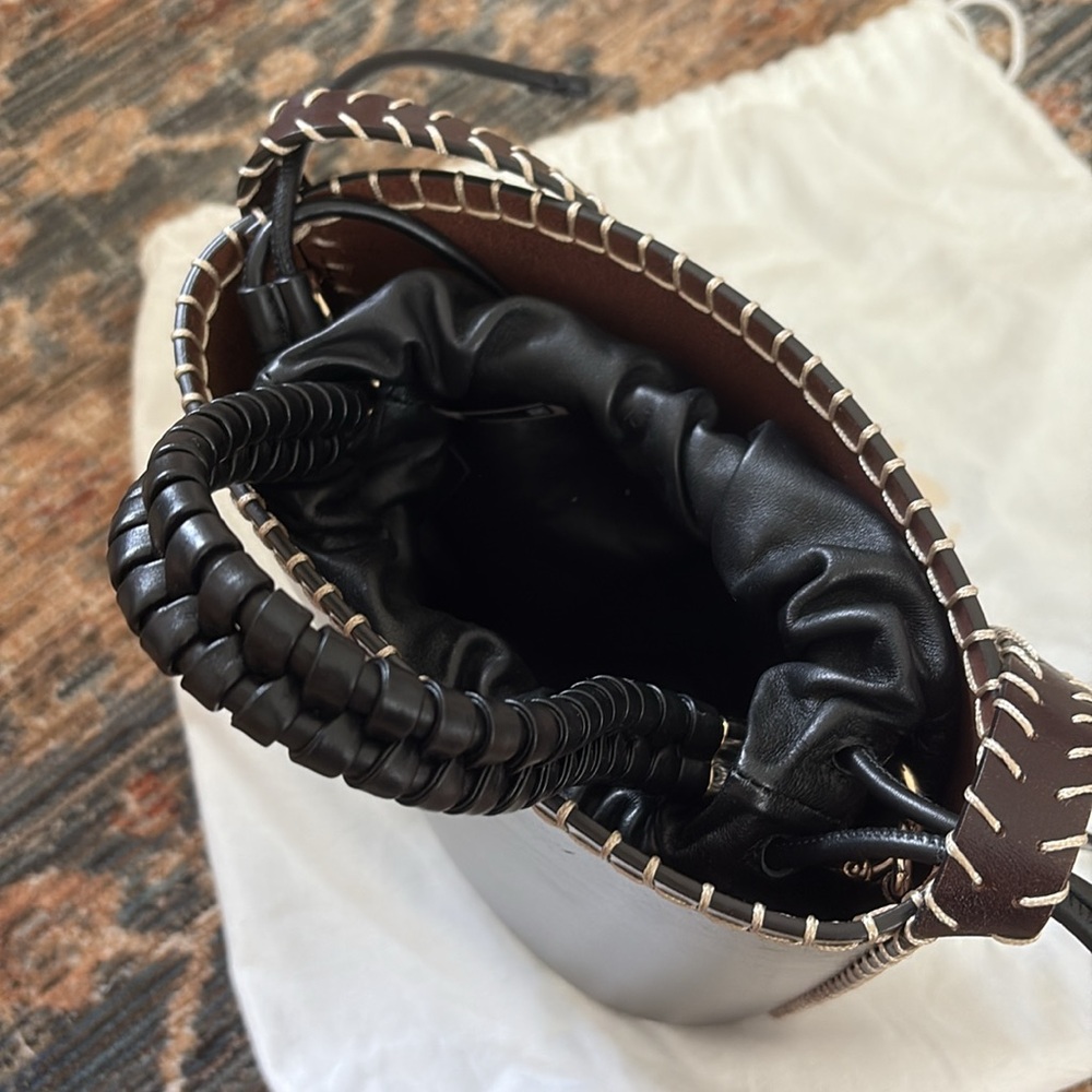 EUC Chloe Louella Bucket Bag in Ebony Brown Large Size - Picture 9 of 13